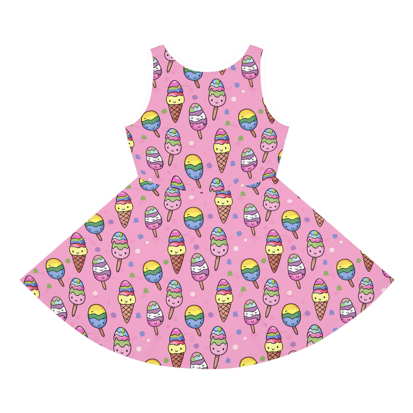 Ice cream Girls' Sleeveless Sundress