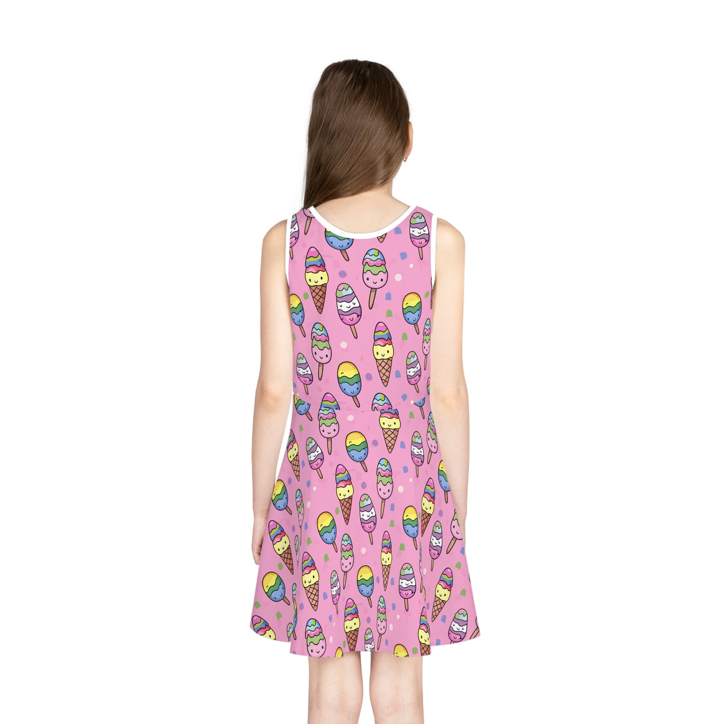 Ice cream Girls' Sleeveless Sundress