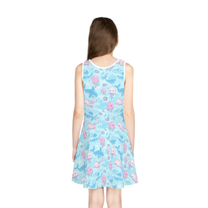 Blue Oceam Girls' Sleeveless Sundress