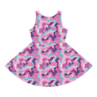 Cosmic Pastel Girls' Sleeveless Sundress
