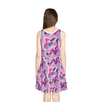 Cosmic Pastel Girls' Sleeveless Sundress