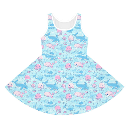 Blue Oceam Girls' Sleeveless Sundress