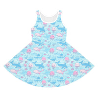 Blue Oceam Girls' Sleeveless Sundress
