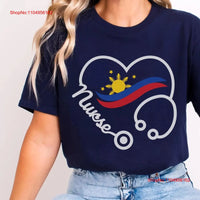 Filipina Nurse T Shirt Philippines Registered Filipino RN Trendy Pinoy Pride vintage Washed streetwear homme Slightly graphic