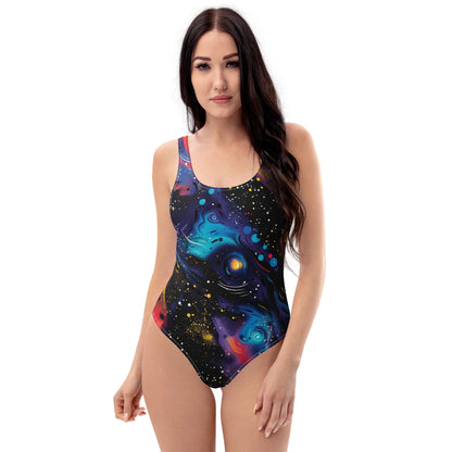 Cosmic Dark One-Piece Swimsuit