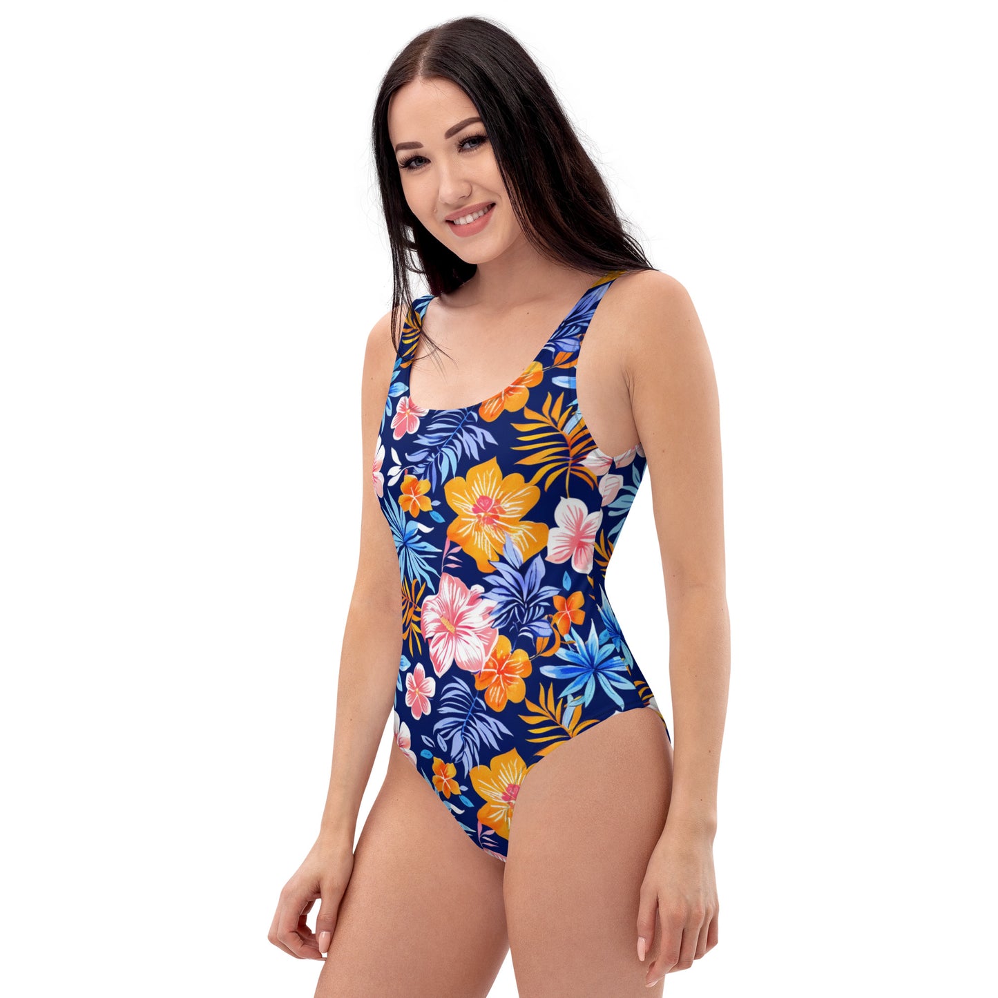 Summer Blue One-Piece Swimsuit