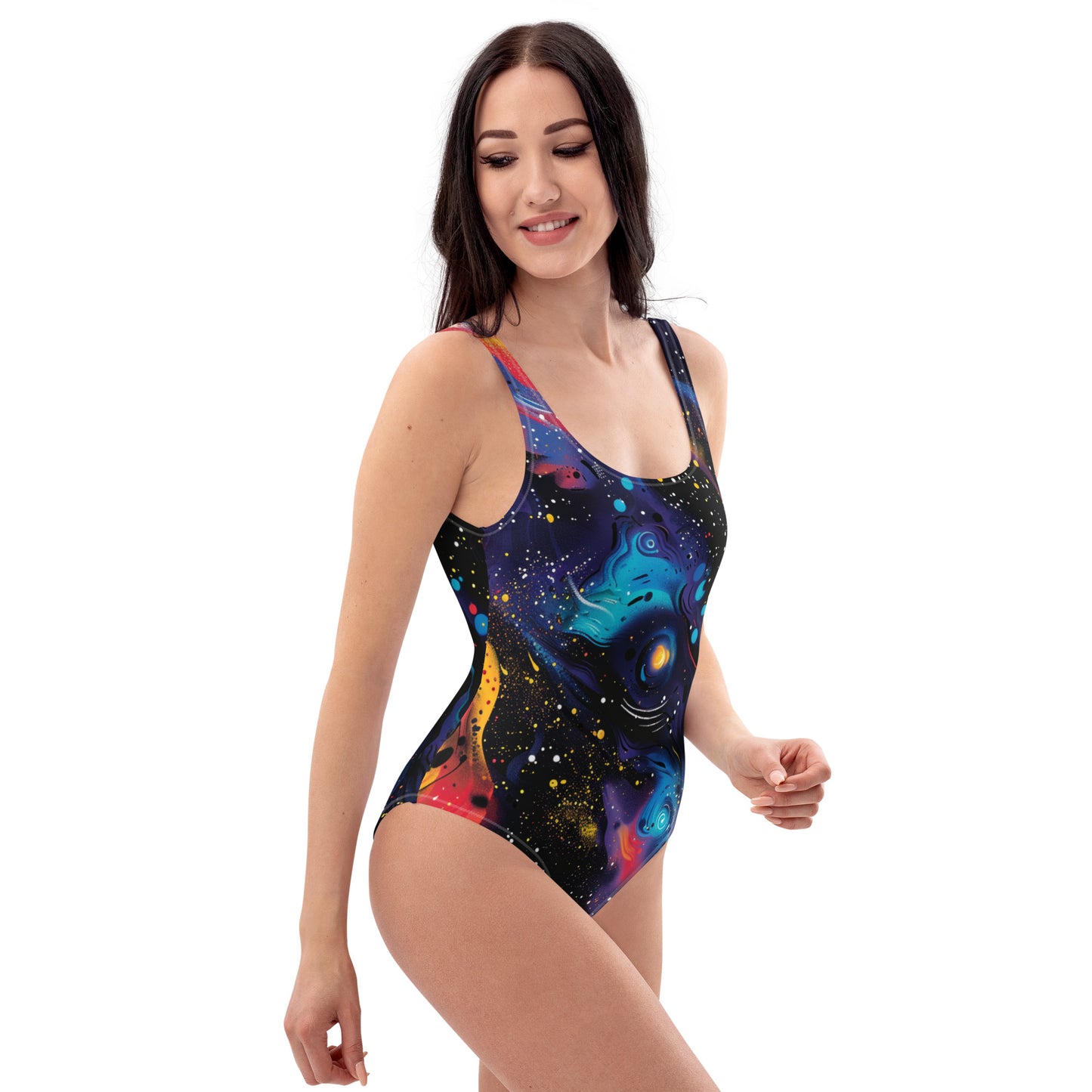 Cosmic Dark One-Piece Swimsuit