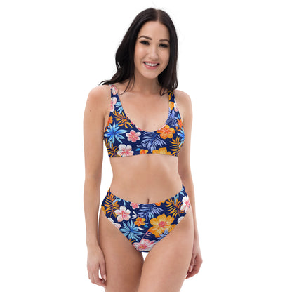 Summer Blue high-waisted bikini