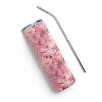 Cherry Blossom steel tumbler