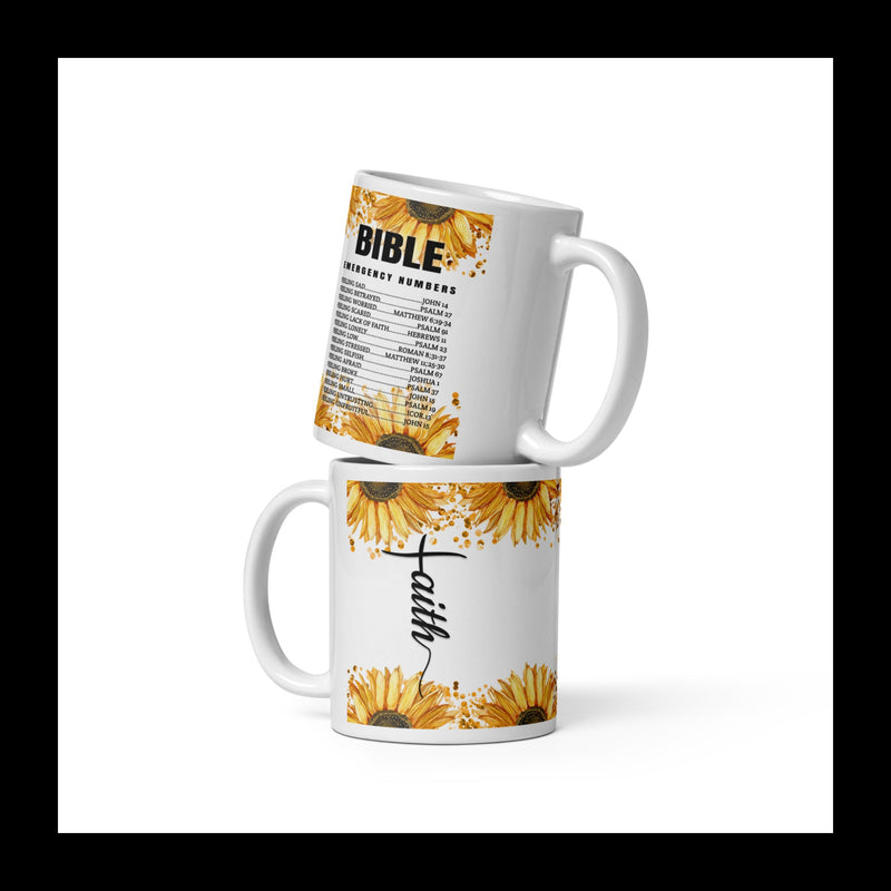 Emergency Bible glossy mug