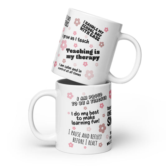 Teacher Affirmation glossy mug