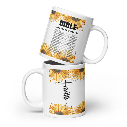 Emergency Bible glossy mug