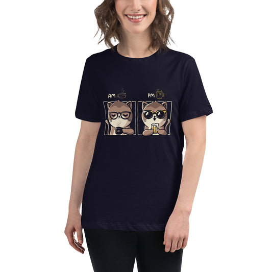 Am Pm Cat Women's Relaxed T-Shirt