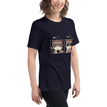 Am Pm Cat Women's Relaxed T-Shirt